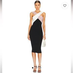 NWT Le Superbe Drinks On You Dress in Neutral Trifecta Medium Revolve